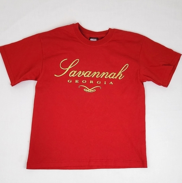 Made In USA Tops - Savannah Georgia Made In USA Cotton Tee. Size Medium.